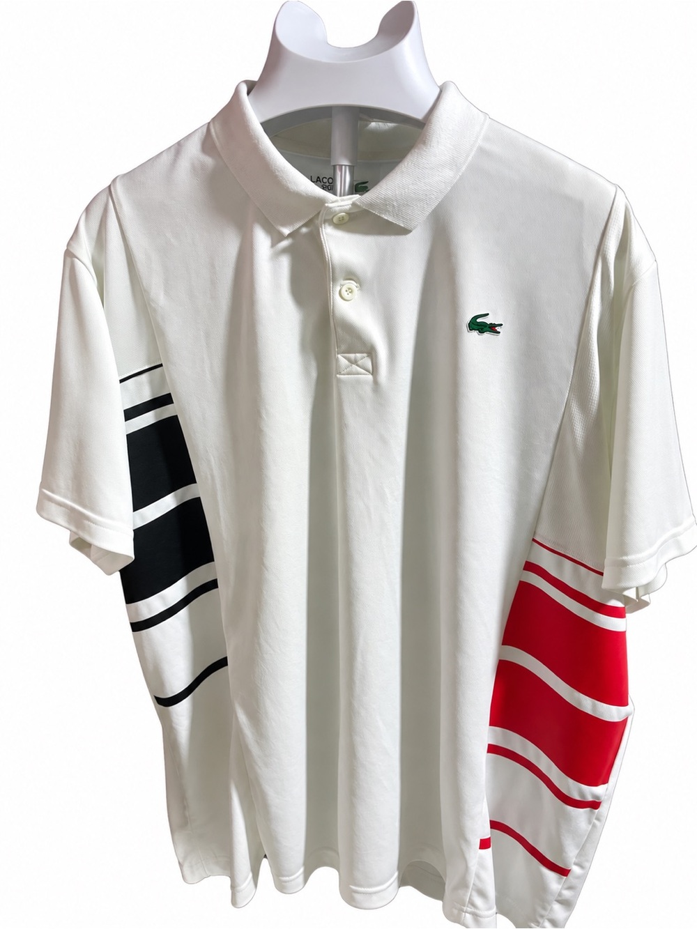 MENS LACOSTE 2 BUTTON POLO TOP•SIZE 4XL•SOFT, SILKY MATERIAL